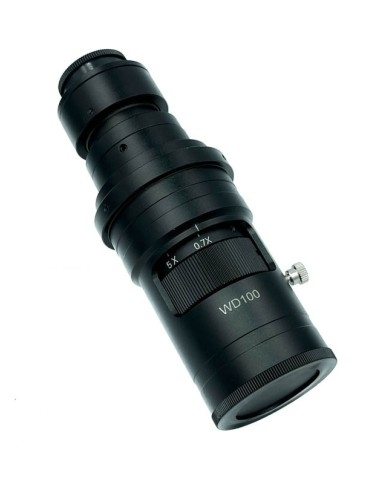 Adjustable ZOOM lens for microscope camera