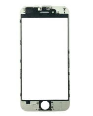 Glass with frame + OCA glue for iPhone 6 White