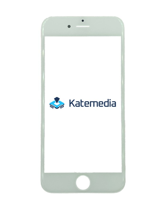 Glass with frame + OCA glue for iPhone 6s White