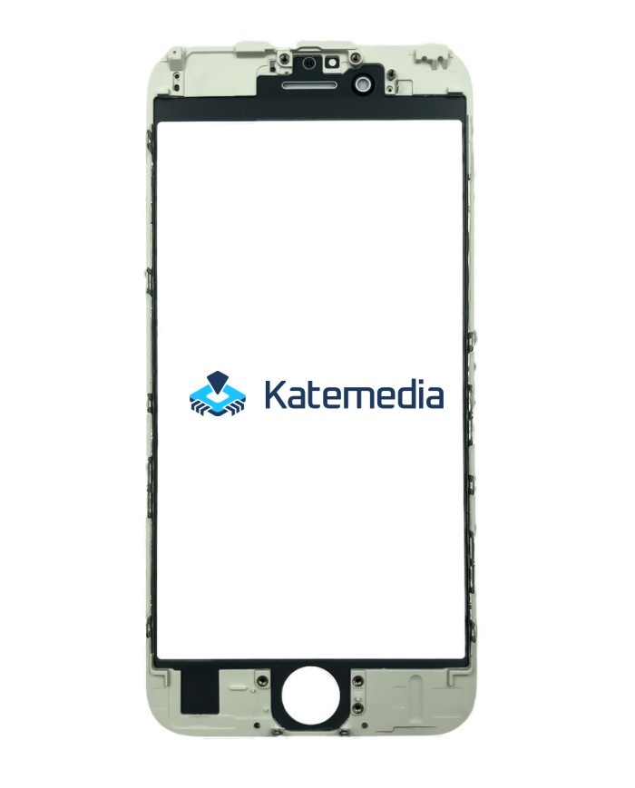 Szyba z ramką + klej OCA do iPhone 6s Biała