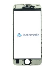 Glass with frame + OCA glue for iPhone 6s White