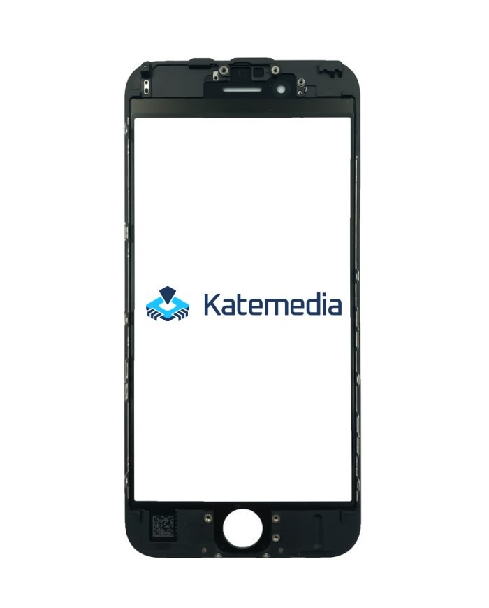 Szyba z ramką + klej OCA do iPhone 6s Czarna