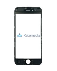 Glass with frame + OCA glue for iPhone 6s Black
