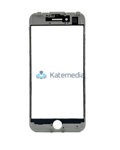Szyba z ramką + klej OCA do iPhone 7 Biała