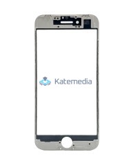 Glass with frame + OCA glue for iPhone 8 White