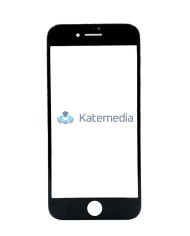 Szyba z ramką + klej OCA do iPhone 8 Czarna