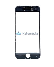 Szyba z ramką + klej OCA do iPhone 8 Czarna