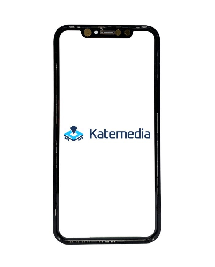 Glass with frame + OCA glue for iPhone XR