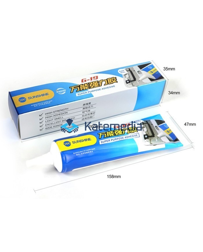 SUNSHINE G-19 Adhesive Universal White 50ml