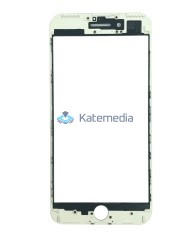 Szyba z ramką + klej OCA do iPhone 7+ Biała