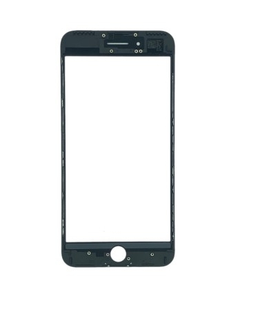 Szyba z ramką + klej OCA do iPhone 7+ Czarna