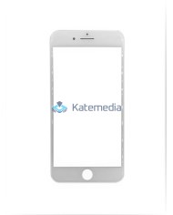 Glass With Frame + OCA Glue For IPhone 8+ White