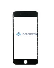 Glass With Frame + OCA Glue For IPhone 8+ Black