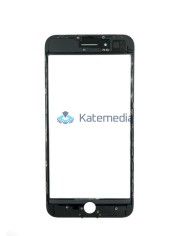 Glass With Frame + OCA Glue For IPhone 8+ Black