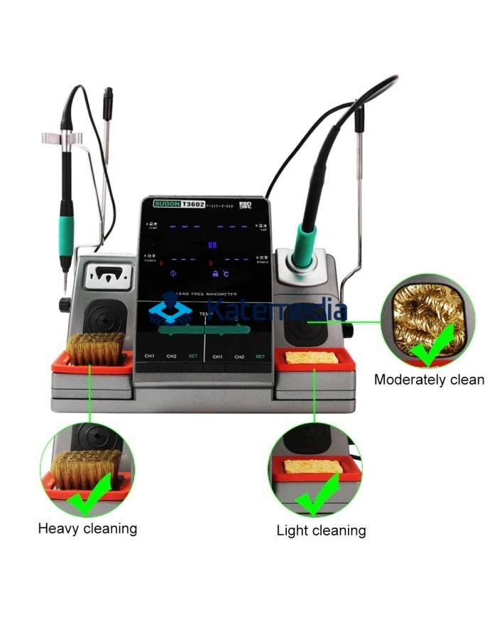 Sugon T3602 double handle soldering station with a JBC Handle
