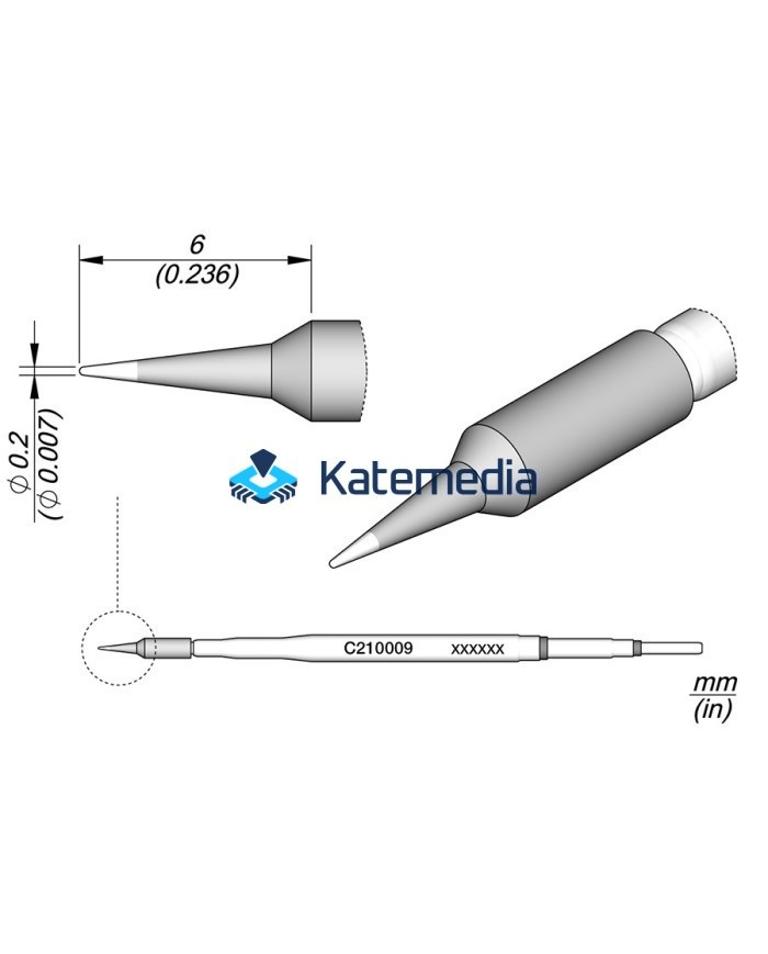 Soldering Tip JBC C210009 Ostry