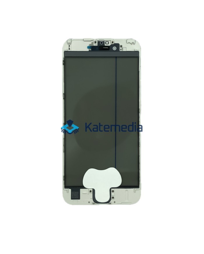 Glass With Frame + Polarizer For IPhone 6s White