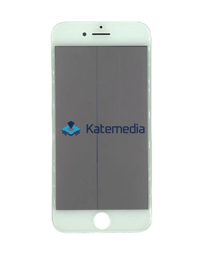 Szyba z ramką polaryzacja do iPhone 6s Biała