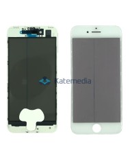 Szyba z ramką polaryzacja do iPhone 7 Biała