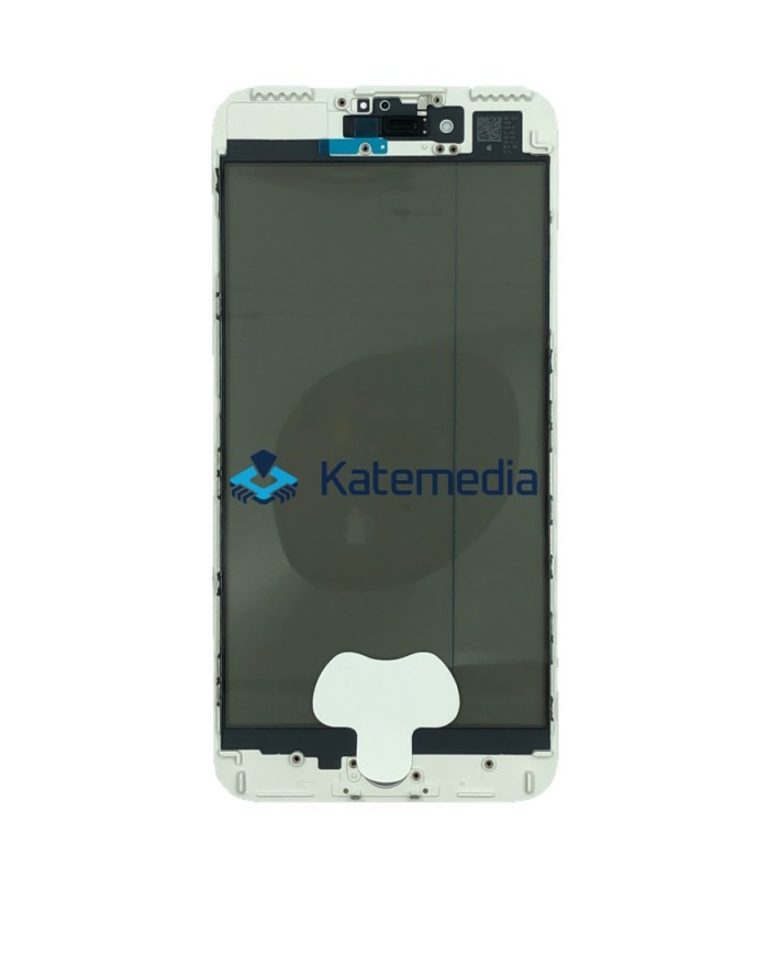 Glass With Frame + Polarizer For IPhone 7+ White