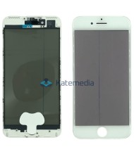 Szyba z ramką polaryzacja do iPhone 7+ Biała