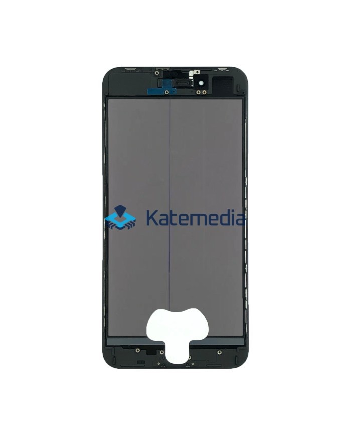 Glass With Frame + Polarizer For IPhone 8+ Czarna