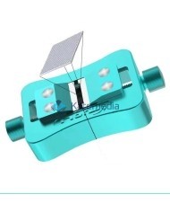 A handle that holds the chips while removing the glue