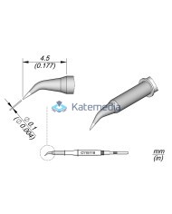 Soldering Tip JBC C115118 Conical Bent Ø 0.1