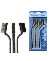 Set of 3 brushes for cleaning electronics