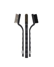 Set of 3 brushes for cleaning electronics