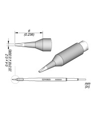 Soldering Tip JBC C210023 Cartridge Chisel 0.4 x 0.2
