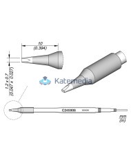 Soldering Tip JBC C245906 Cartridge Chisel 1. 2 x 0. 7