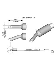 Soldering Tip JBC C245067 Cartridge Spoon Ø 2.3