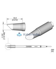 Soldering tip JBC C245951 Cartridge Bevel Ø 3. 8 HT