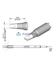 Soldering Tip JBC C245729 Cartridge Chisel 2.7 x 1