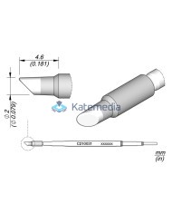 Soldering Tip JBC C210031 Bevel Cartridge Ø 2