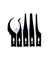 Set of durable precision scrapers 5 pcs
