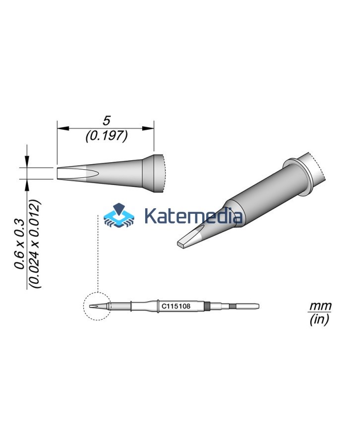 JBC C115108 Soldering Iron Tip Chisel