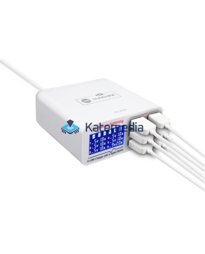 Service charger Sunshine SS-304Q 6xUSB LCD