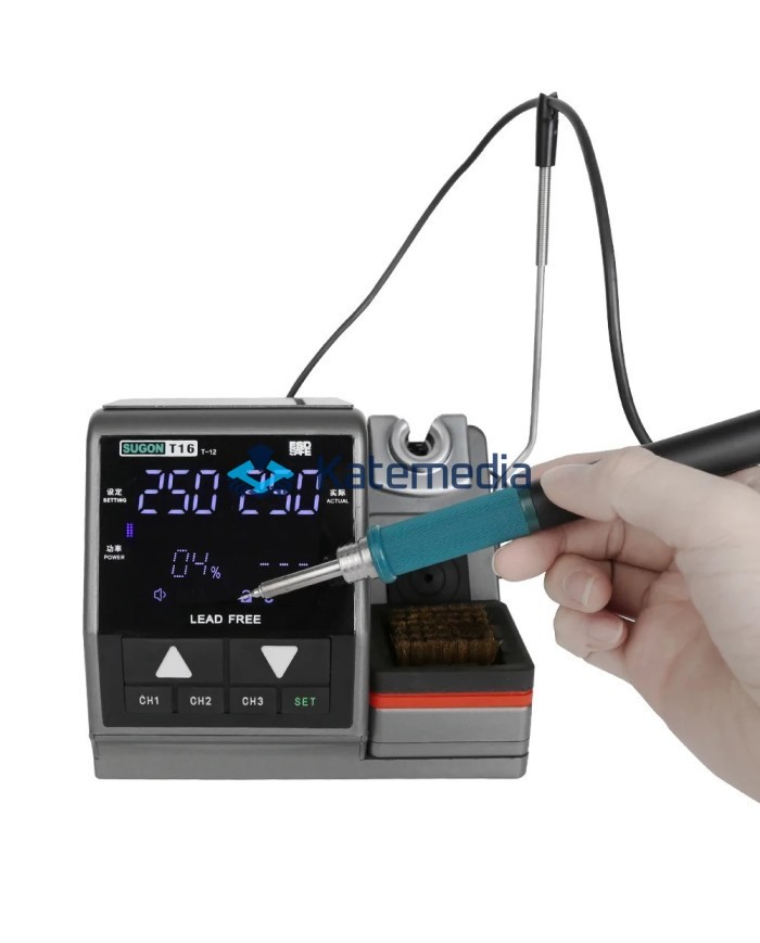 Sugon T16 – stacja lutownicza z kolbą na groty T12