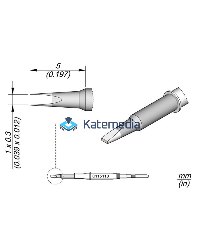 Grot lutownicy JBC C115113 Dłuto