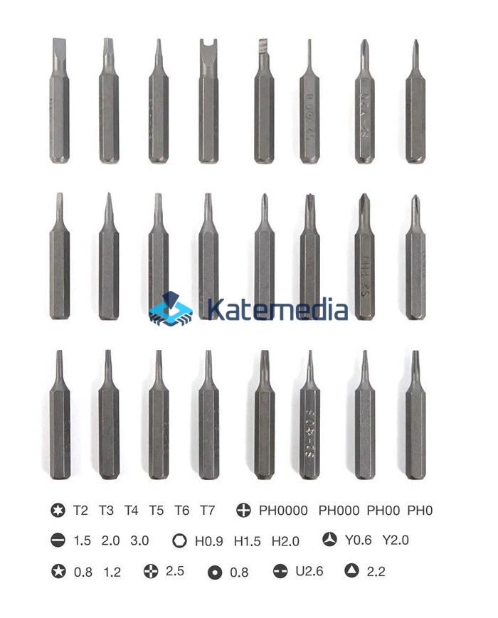 Professional set of screwdrivers for phone repairs