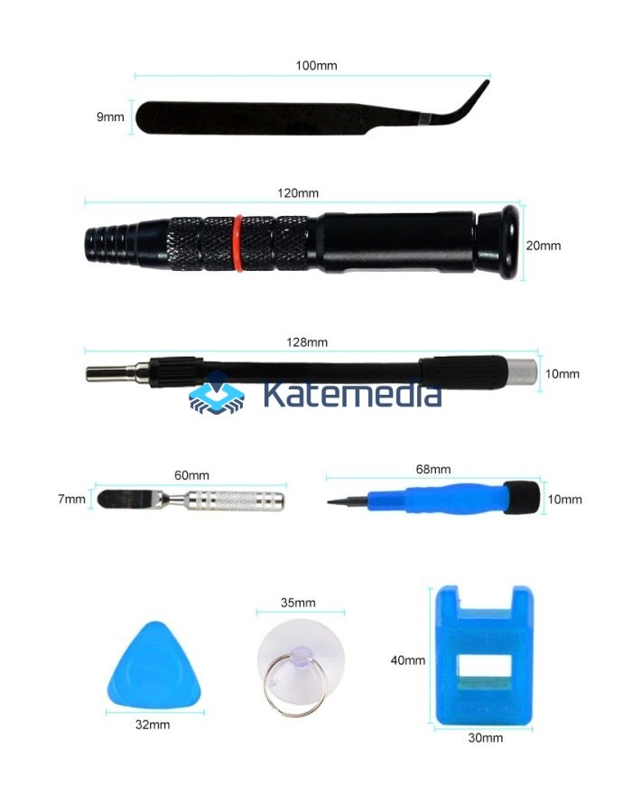 Professional set of screwdrivers for phone repairs