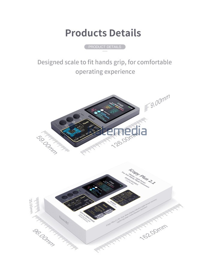 Programator Qianli iCopy Plus 2.2 True Tone / Baterie / Kable