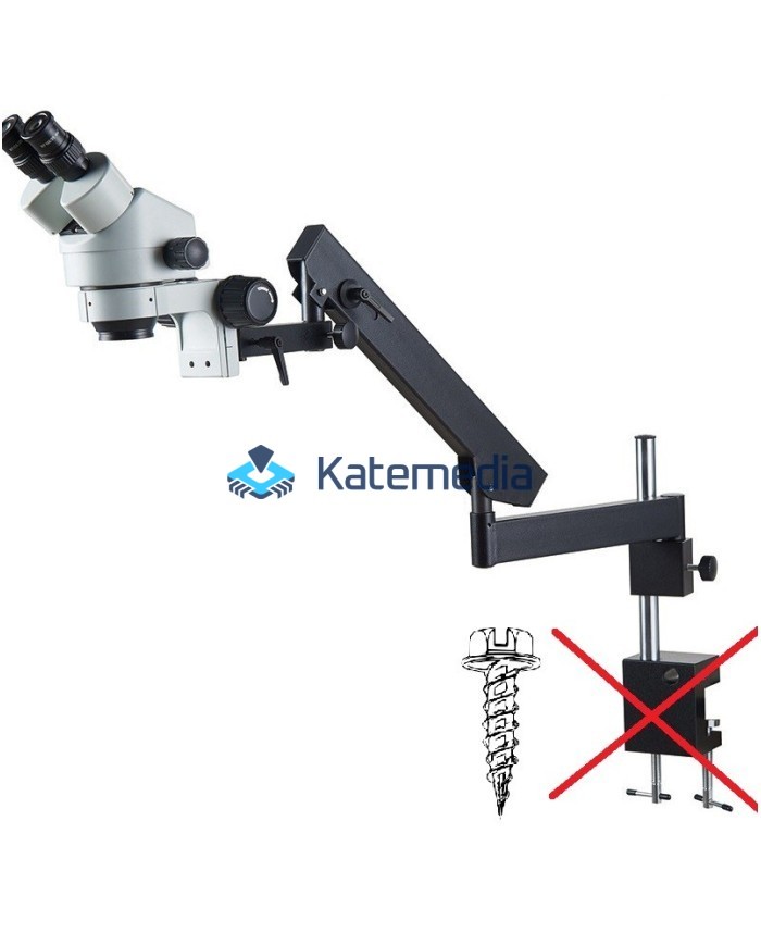 Microscope holder FlexARM rack mounting with screws