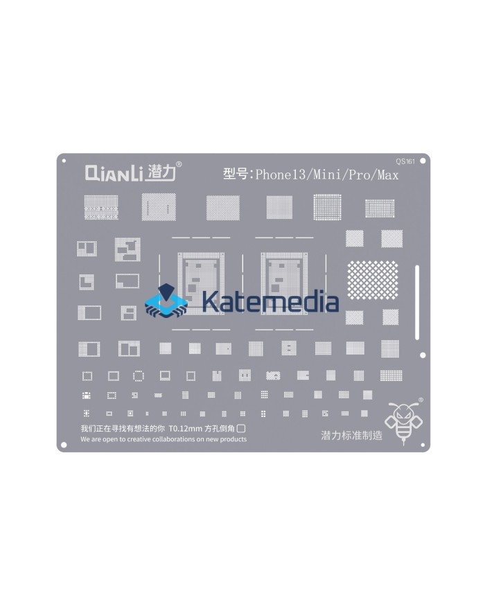Stencil BGA Qianli QS161 do iPhone 13/Mini/Pro/Max