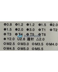 A set of screwdriver tools for repairing phones