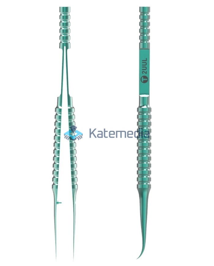 Tweezers 2UUL Titanium Alloy Ultra Thin Curved