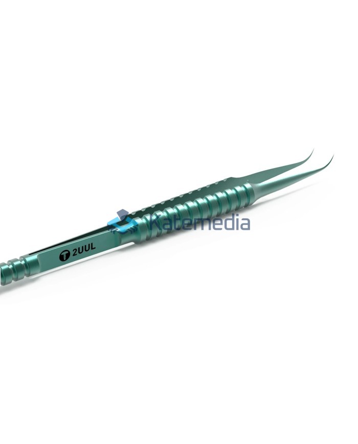 Tweezers 2UUL Titanium Alloy Ultra Thin Curved