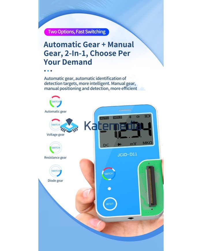 JCID D11 Multimeter Diagnostic Tester for iPhone